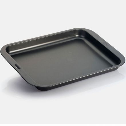 Rectangular Teflon-coated baking tray CM.37x26x3h
